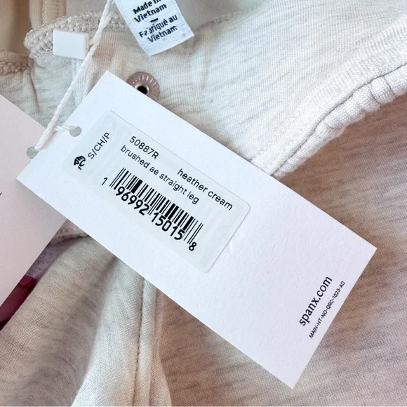 SPANX New Brushed AE Straight Legging in Heather Cream NWT Size S - Picture 14 of 16